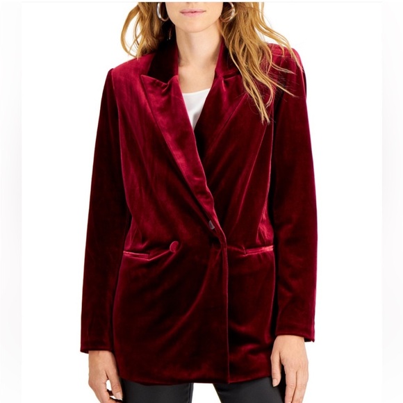 INC International Concepts Jackets & Blazers - I.N.C. International Concepts Women's Velvet Blazer, Size Medium